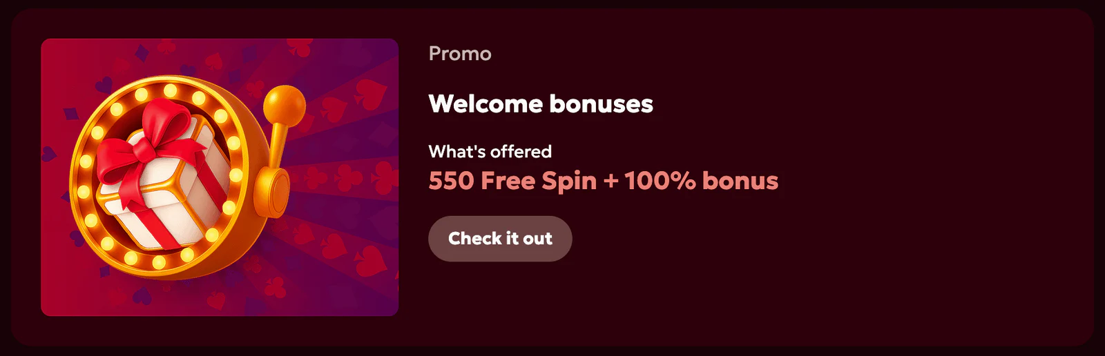 Spinobon Casino welcome bonus and promotional offers
